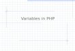 Variables In Php 1