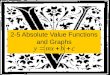 Gr 10 absolute value functions and graphs