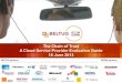 Beltug cloud service provider evaluation guide presentation final