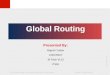 Computer Aided Design:  Global Routing
