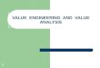 Value Engineering And Value Analysis