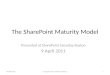 The SharePoint Maturity Model - as presented 9 April 2011 at SharePoint Saturday Boston