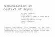Urbanization in nepal final