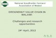 Malawi desk review  groundnut value chain