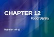 Chapter 12  food safety