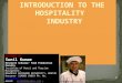 INTRODUCTION OF HOSPITALITY INDUSTRY