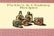 Recipes in Pickles