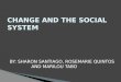 Change and the Social System by Rose, Sharon & Marilou (Group 9)