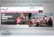 Make Your NonProfit Website a Fundraising Machine by Sarah M Worthy