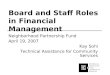 Board and Staff Roles in Financial Management