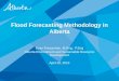 Flood forecasting methodology in Alberta - Evan Friesenhan
