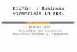 Use of xbrl in registries and news on applicable technological developments   bernice quek