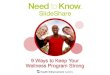 9 Ways to Keep Your Wellness Program Strong