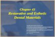 Restorative and Esthetic Dental Materials Chapter 43