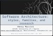 Software architecture styles families_research_gssi_nov2013