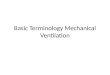 Terminology mechanical ventilation