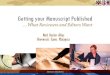 Getting your manuscript published  -- what reviewers and editors want