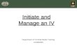 Initiate and Manage an IV