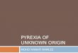 Pyrexia of unknown origin (puo)