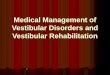 Medical management of vestibular disorders and vestibular rehabilitation