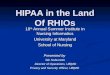 HIPAA and RHIOs