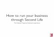 How to run your business through Second Life