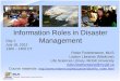 Information Roles in Disaster Management - Part 1