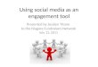 Using social media as an engagement tool