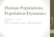 3.1 human population dynamics notes