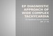 EP diagnosis of WIDE COMPLEX TACHYCARDIA