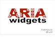 Aria Widgets