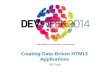 Creating Data Driven HTML5 Applications