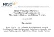 June 18 NISO Virtual Conference: Transforming Assessment: Alternative Metrics and Other Trends