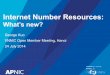 Internet number resources - what's new?