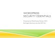 WordPress Security Essentials WordCamp Denver 2012
