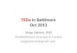 TEDx in Baltimore - Oct 2013