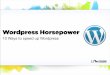Wordpress horsepower