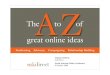 A-Z of online ideas