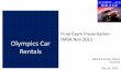 Olympics car rental case study