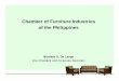 Furniture Industry Presentation for Philippine Economic Briefing
