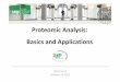 Proteomics analysis: Basics and Applications