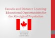 Canada and distance learning power point (1)