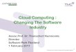 Cloud Computing: Changing the software business