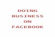 Doing business on facebook