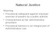 Natural justice