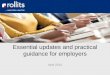 Employment Law Update: essential updates and practical guidance for employers