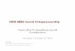 ENTR4800 Class 6 (Part 1): Operations and HR Considerations for Social Enterprise