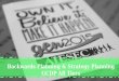 Backwards planning & strategy planning gcdp all tiers