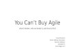 You Can't Buy Agile
