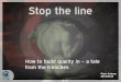Build Quality In: Stop the Line - Peter Antman